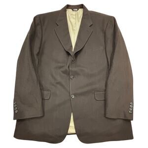 R27 BILL BASS VTG Men's Sport Coat Blazer 100% Cashmere Brown Medium